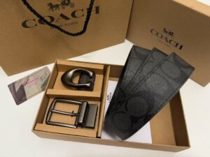Coach Double Buckle High-End Quality Combo Set For Men 5