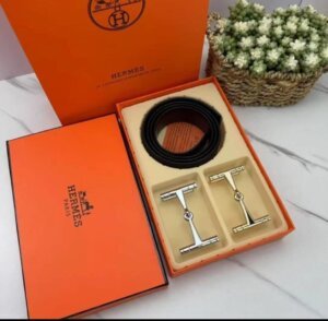 Hermes Double Buckle High-End Quality Combo Set For Men 7