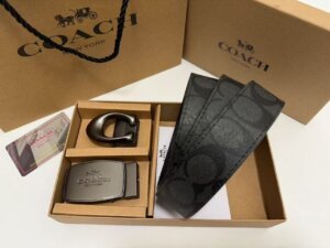 Coach Double Buckle High-End Quality Combo Set For Men 8