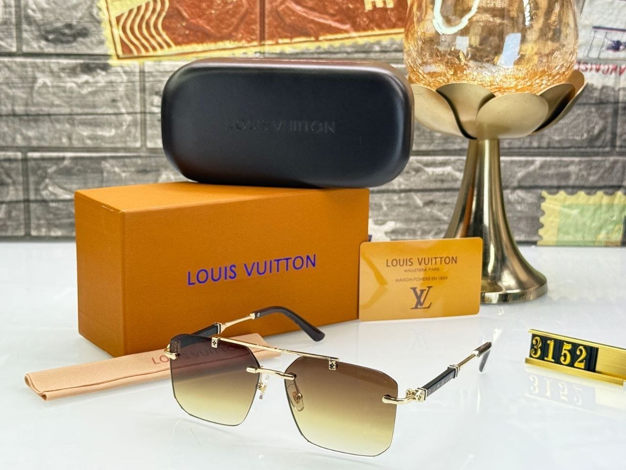 Louis Vuitton 3152 Premium high quality Sunglasses 167