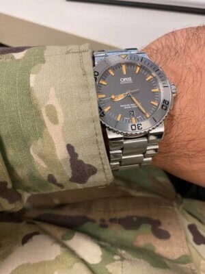 Oris Aquis Chronograph Grey Dail Stainless Steel Automatic Watch For Men 6