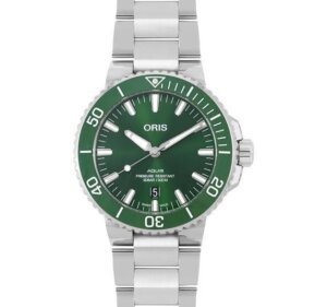 Oris Aquis Chronograph Green Dail Stainless Steel Strap Automatic Watch For Men 12