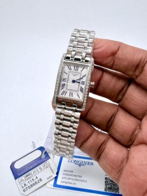 Longines Swiss White Dail Two Tone Roman Number Ladies Watch 23