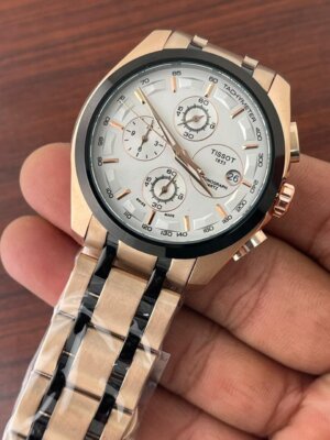 Tissot Couturier T-Classic Chronograph Dual Tone Watch For Men 27