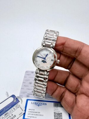 Longines Swiss White Dail Stainless Steel Ladies Watch 36