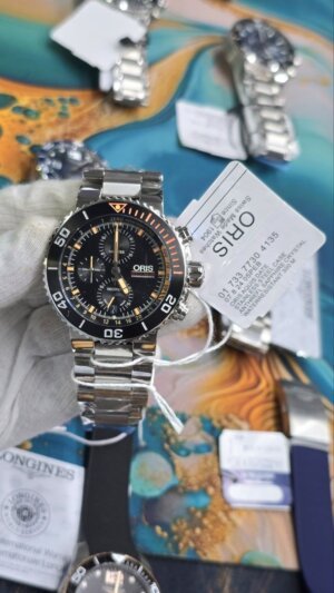 Oris Aquis Depth Gauge Chronograph Edition Stainless Steel Automatic Watch For Men 18