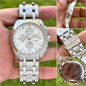 Tissot Couturier Chronograph Premium Stainless Steel Watch For Men 39