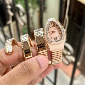 Bvlgari Serpenti Rose Gold Iconic Snake-Inspired Design Premium Ladies Watch