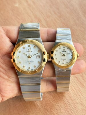 Omega Constellation Dual Tone Couple Watch 2