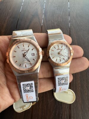 Omega Constellation Dual Tone Couple Watch 5