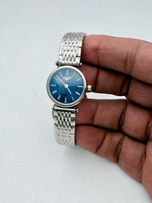Longines Elegance La Grande Blue Dial Ladies Watch 42