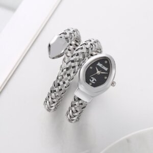 Just Cavalli Designer Collection Snake Wrap Women Watch 11