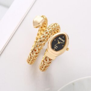 Just Cavalli Designer Collection Snake Wrap Women Watch 15