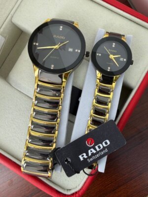 Rado Ceramic Dual tone Couple Watch 19