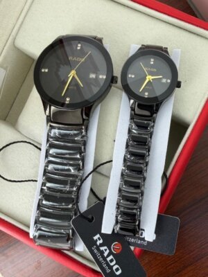 Branded Genuine Quartz First Copy Rado couple Watch Online