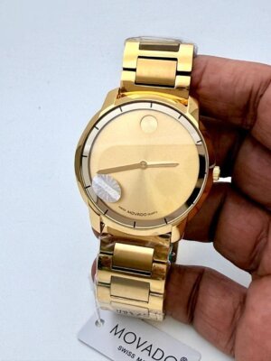 Movado Golden Dial Watch 36