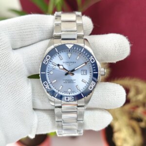 Longines Luxury Hydro Conquest Blue Dial Ceramic Bezel Automatic ETA Watch 1